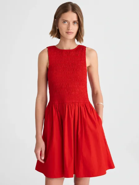 Madewell The Melody Scoopback Smocked